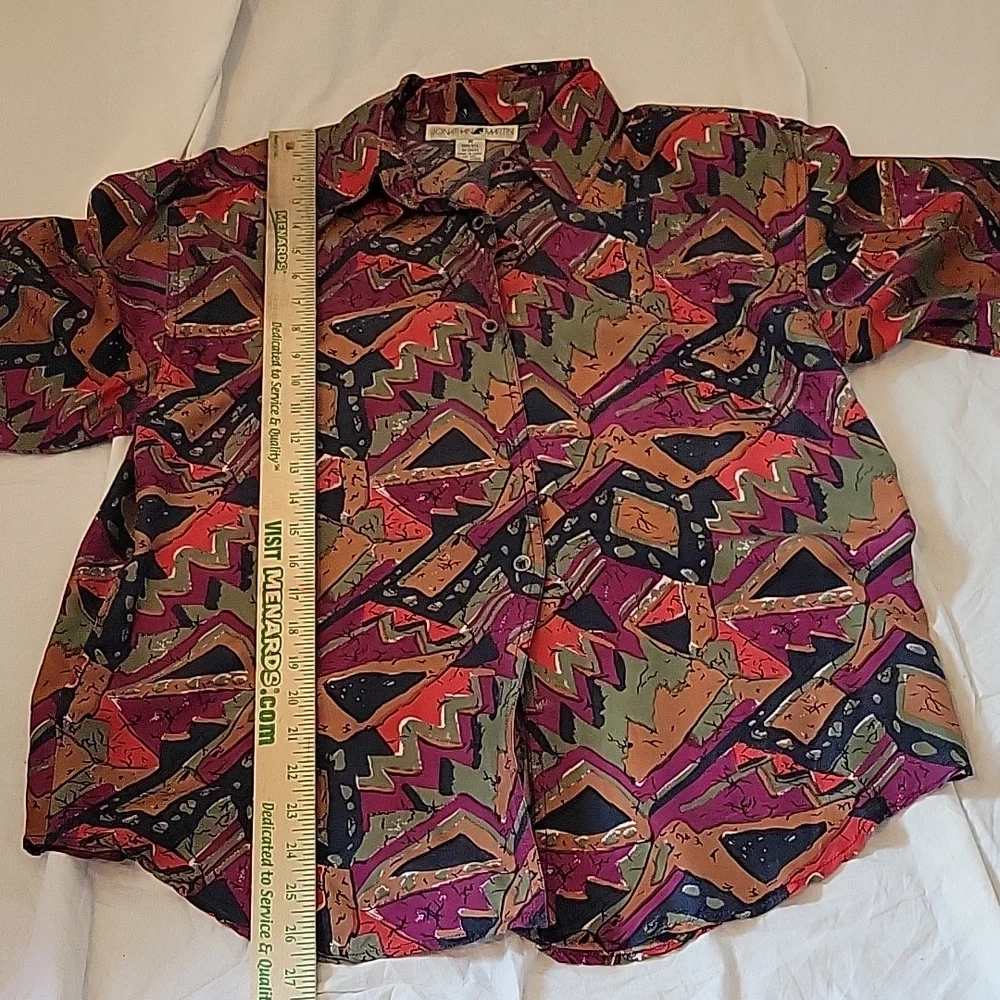 Vintage silk Shirt Jonathan Martin - Picture 9 of 9
